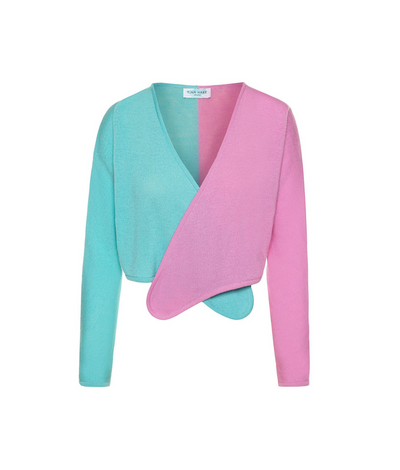 Norma Cashmere Wrap Cardigan | Pink Cardigan THE GUESTLIST