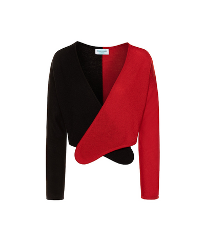 Norma Cashmere Wrap Cardigan | Red Cardigan THE GUESTLIST