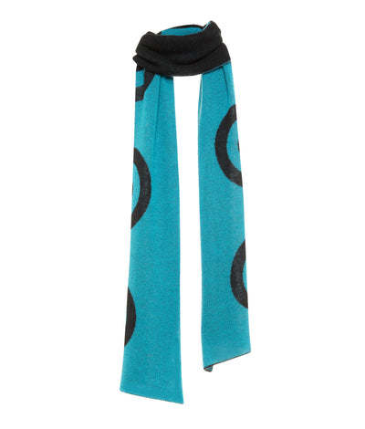 Blue Target Scarf | THE GUESTLIST Scarf THE GUESTLIST